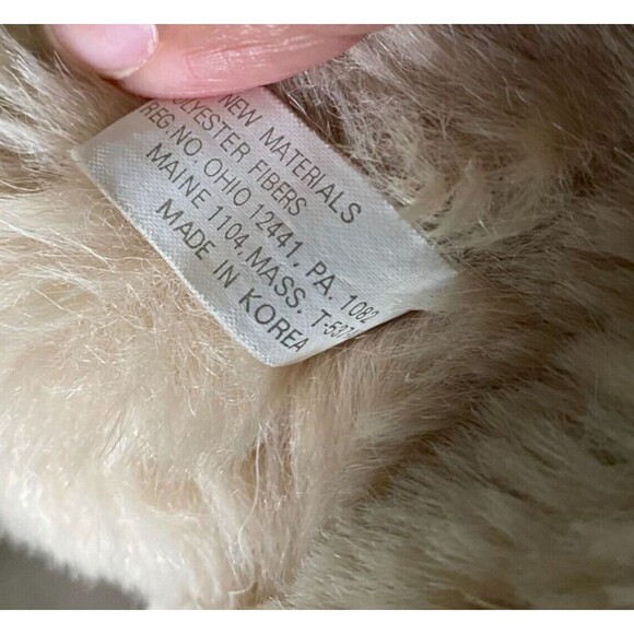 14" Vintage Tan CHRISTMAS TEDDY BEAR Stuffed Animal Plush Brown Windsor Toys Hat - Picture 10 of 11